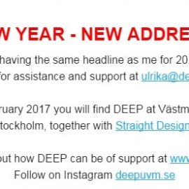 NYTT ÅR OCH NY ADRESS